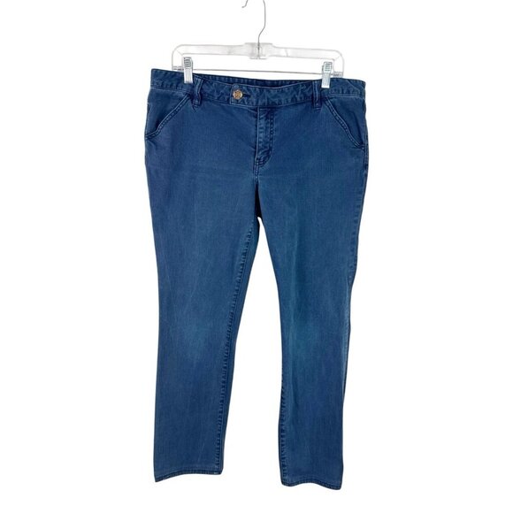 Tory Burch Women's 32 Super Skinny Jeans Low Rise Indigo Inseam 28.25" EUC Y2K - Picture 3 of 16